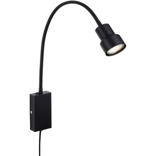 LIVIQUE, Wandlampe Pleno Schwarz Metall 6 cm 60 cm - LED - Lichtfarbe: Warmweiss - Wandlampe- LED Energiesparlampe