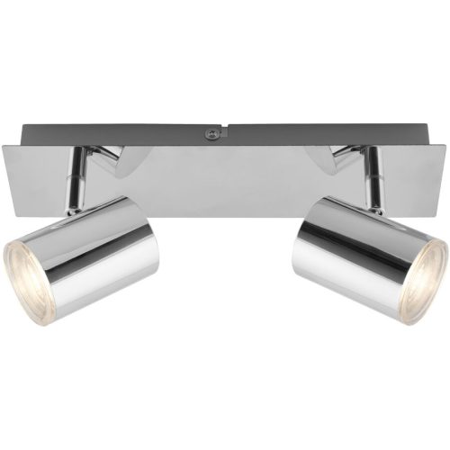 LIVIQUE, Badlampe Splash Grau Kunststoff/Metall 29 cm 11 cm - Farbe: chrom - Badlampe