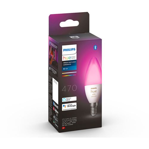 Philips Hue, Philips Hue Smarte Kerzenlampe E14 Weiss 4 W