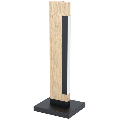 Eglo, Eglo Tischlampe Camacho Braun/Schwarz/Weiss Stahl/Holz 0 cm 0 cm - LED - Lichtfarbe: Warmweiss - Material: Holz/Stahl - Tischlampe- LED
