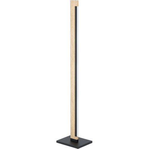 Eglo, Eglo Stehlampe Camacho Braun/Schwarz/Weiss Stahl/Holz 0 cm 0 cm - LED - Lichtfarbe: Warmweiss - Material: Holz/Stahl - Stehlampe- LED Energiesparlampe