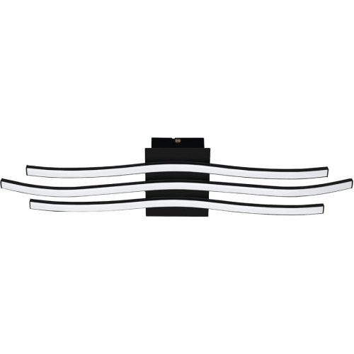 Eglo, Eglo Deckenlampe Roncade 1 Schwarz/Weiss Aluminium/Kunststoff/Stahl 13 cm 65 cm - LED - Lichtfarbe: Warmweiss - Material: Aluminium/Stahl/Kunststoff -