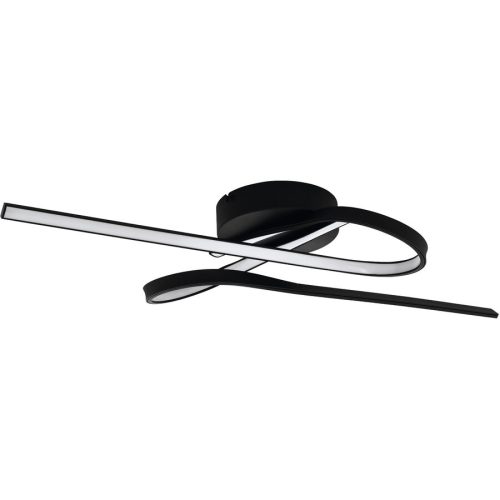 Eglo, Eglo Deckenlampe Selvina Schwarz/Weiss Aluminium/Kunststoff/Stahl 28 cm 69 cm - LED - Lichtfarbe: Warmweiss - Material: Aluminium/Stahl/Kunststoff -