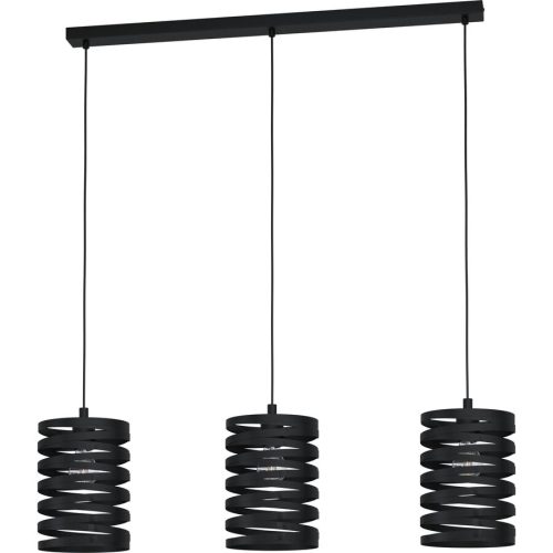 Eglo, Eglo Pendellampe Cremella Schwarz Stahl 18 cm 94 cm - Pendellampe