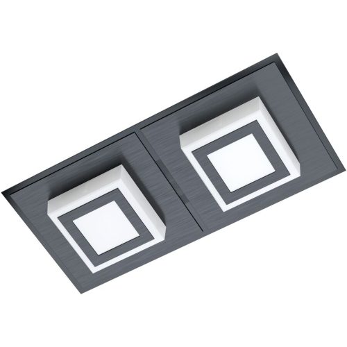 Eglo, Eglo Deckenlampe Masiano 1 Schwarz Aluminium/Kunststoff/Stahl 12 cm 25 cm - Farbe: Schwarz/satiniert - LED - Lichtfarbe: Warmweiss - Material: