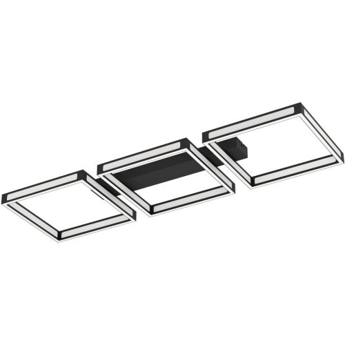 Eglo, Eglo Deckenlampe Altaflor Schwarz/Weiss Stahl/Kunststoff 31.5 cm 100 cm - LED - Lichtfarbe: Warmweiss - Material: Kunststoff/Stahl - Deckenlampe- LED