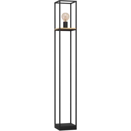 Eglo, Eglo Stehlampe Libertad Braun/Schwarz Stahl/Holz 18 cm 18 cm - Material: Holz/Stahl - Stehlampe