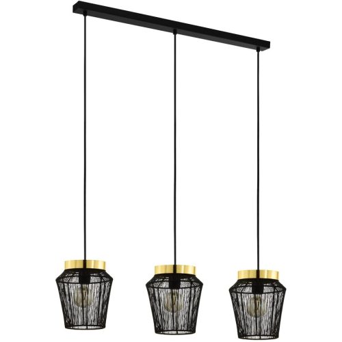Eglo, PL Escandidos messing schwarz gold 3xE27