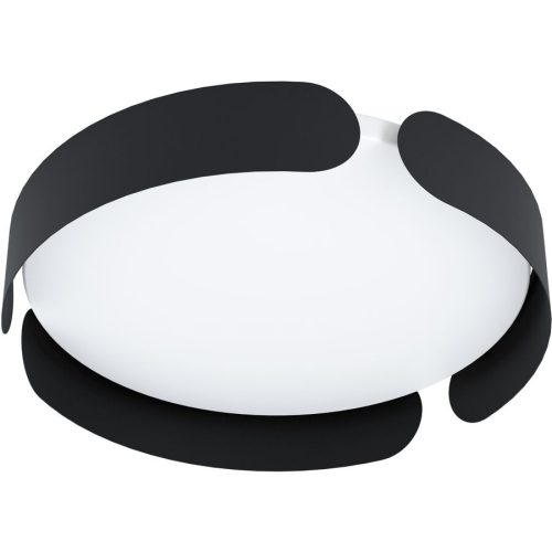 Eglo, Eglo Deckenlampe Valcasotto Schwarz/Weiss Stahl/Kunststoff 0 cm 0 cm - LED - Lichtfarbe: Warmweiss - Material: Kunststoff/Stahl - Deckenlampe- LED
