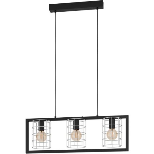 Eglo, Eglo Pendellampe Jubily Schwarz Stahl 14.5 cm 77 cm - Pendellampe