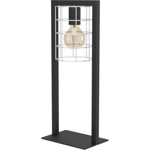 Eglo, Eglo Tischlampe Jubily Schwarz Stahl 14.5 cm 22 cm - Tischlampe