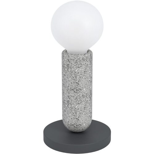 Eglo, Eglo Tischlampe Giaconecchia Grau Stahl 0 cm 0 cm - Farbe: Anthrazitgrau - Tischlampe