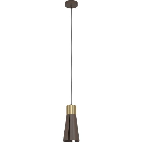 Eglo, Eglo Pendellampe Losalomas Stahl 0 cm 0 cm - Farbe: messing gebürstet/smoky - LED - Pendellampe- LED Energiesparlampe