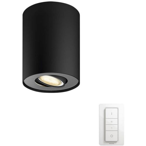 Philips Hue, Philips Hue LED Deckenleuchte "Pillar inkl. Dimmschalter GU10" GU10 Kaltweiss  Tageslichtweiss  Warmweiss