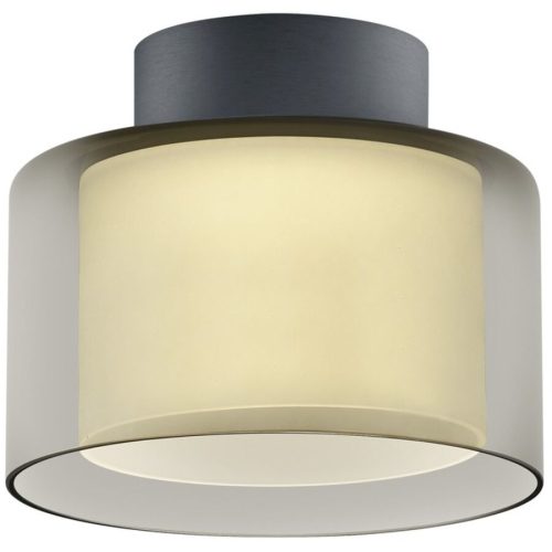 Bankamp, Designer-Deckenlampe Bankamp Grace anthrazit D 20 cm - LED - Lichtfarbe: Extra warmweiss - Material: Metall/Glas - Designer-Deckenlampe- LED