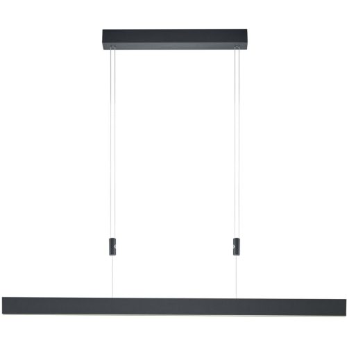 LIVIQUE, Pendellampe Delta Schwarz Metall 100 cm 150 cm - LED - Lichtfarbe: Extra warmweiss - Pendellampe- LED Energiesparlampe