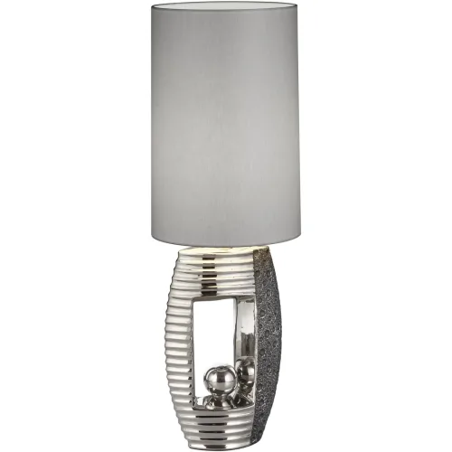 LIVIQUE, Tischlampe Mia Silber Chrom 22 cm 69 cm - Tischlampe