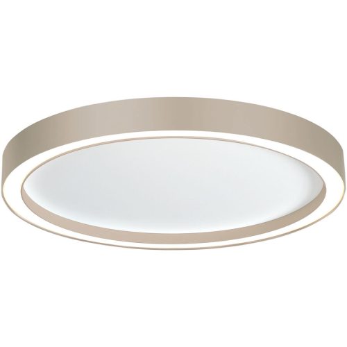 Bopp, Bopp Deckenlampe Aura Weiss/Braun/Grau Aluminium 40 cm 4 cm - Farbe: weiss/taupe - LED - Lichtfarbe: Extra warmweiss - Deckenlampe- LED
