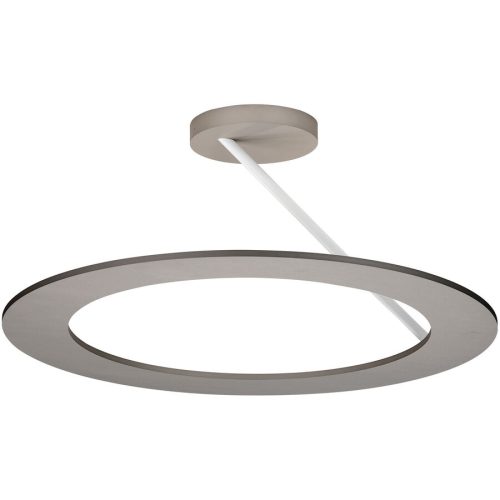 Bopp, Bopp Deckenlampe Stella Silber Aluminium 45 cm 20 cm - Farbe: Aluminium eloxiert - LED - Lichtfarbe: Extra warmweiss - Deckenlampe- LED