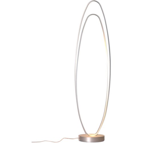 Bopp, Bopp Stehlampe Flair Silber Aluminium 32 cm 120 cm - Farbe: Aluminium geschliffen - LED - Lichtfarbe: Extra warmweiss - Stehlampe- LED