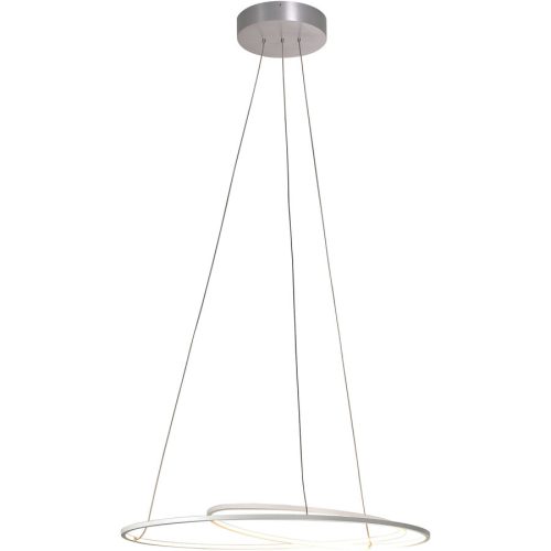 Bopp, Bopp Pendellampe At Silber Aluminium 70 cm 140 cm Drehbar/Ausziehbar - Farbe: Aluminium geschliffen - LED - Lichtfarbe: Extra warmweiss - Pendellampe-