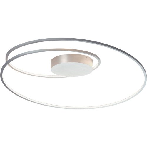 Bopp, Bopp Deckenlampe At Silber Aluminium 70 cm 20 cm - Farbe: Aluminium geschliffen - LED - Lichtfarbe: Extra warmweiss - Deckenlampe- LED