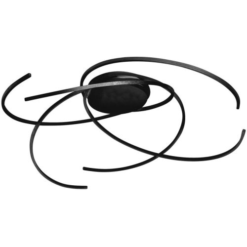 Escale, Escale Deckenlampe Space Schwarz Aluminium 80 cm 20 cm - LED - Lichtfarbe: Extra warmweiss - Deckenlampe- LED Energiesparlampe