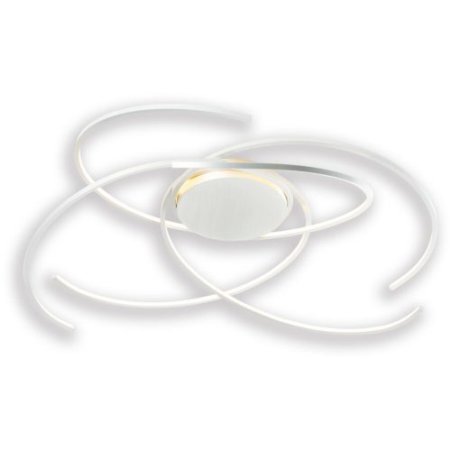 Escale, Escale Deckenlampe Space Weiss Aluminium 80 cm 20 cm - LED - Lichtfarbe: Extra warmweiss - Deckenlampe- LED Energiesparlampe