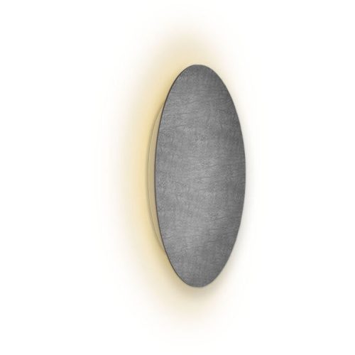 Escale, Escale Deckenlampe Blade Grau Aluminium 24 cm 3.5 cm - Farbe: betongrau - LED - Lichtfarbe: Extra warmweiss - Deckenlampe- LED Energiesparlampe