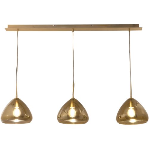 LIVIQUE, Pendellampe Ove Glas/Metall 24 cm 200 cm - Farbe: messing - Material: Metall/Glas - Pendellampe