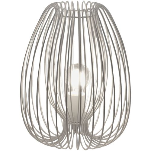 LIVIQUE, Tischlampe Aruna Weiss Metall 25 cm 31 cm - Tischlampe