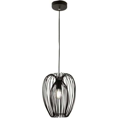 LIVIQUE, Pendellampe Aruna Schwarz Metall 25 cm 200 cm - Pendellampe