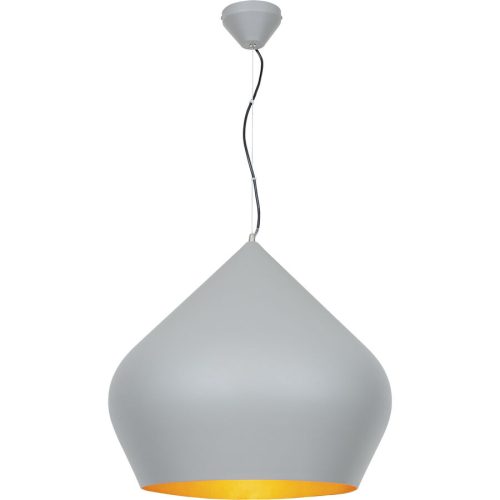 LIVIQUE, Pendellampe Bemie Grau Metall 52 cm 150 cm - Pendellampe