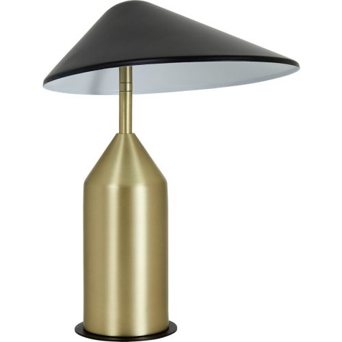 LIVIQUE, Tischlampe Lovo Gold/Schwarz Metall 27 cm 39 cm - Farbe: messing/schwarz - Tischlampe