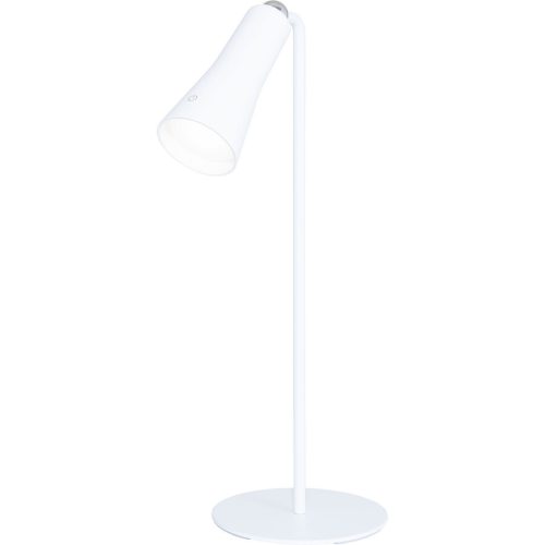 LIVIQUE, Tischlampe Banten Weiss Kunststoff/Metall 12 cm 14 cm - LED - Lichtfarbe: Helles Neutralweiss - Material: Metall/Kunststoff - Tischlampe- LED