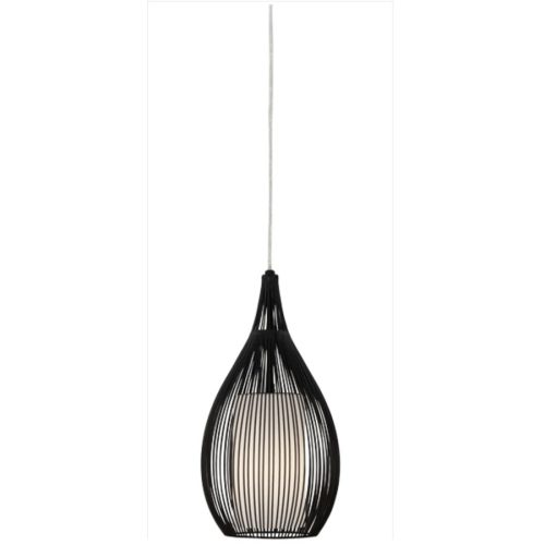 LIVIQUE, Pendellampe Razoni Schwarz/Weiss Glas/Metall 19 cm 150 cm - Material: Metall/Glas - Pendellampe