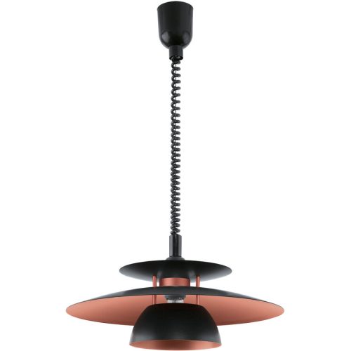 Eglo, Eglo Pendellampe Brenda Schwarz Stahl 110 cm - Farbe: kupfer - LED - Material: Kunststoff/Metall - Pendellampe- LED Energiesparlampe