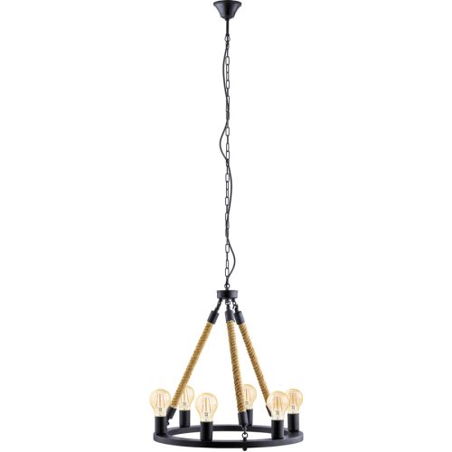 Eglo, Eglo Pendellampe Findlay Schwarz Stahl 150 cm - LED - Pendellampe- LED Energiesparlampe