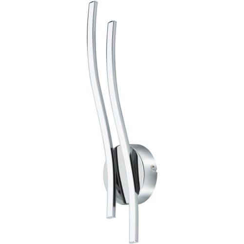 Eglo, Eglo Wandlampe Valmora Weiss/Grau Aluminium/Kunststoff 12 cm 45 cm - Farbe: chrom/weiss - LED - Lichtfarbe: Warmweiss - Wandlampe- LED