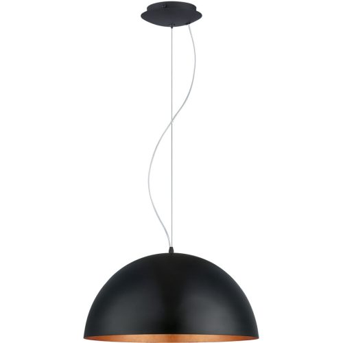 LIVIQUE, Pendellampe Gaetano 1 Schwarz Stahl 150 cm - Pendellampe