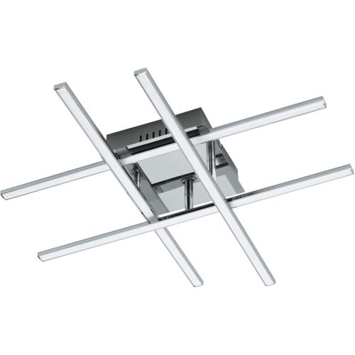 LIVIQUE, Wandlampe Lasana 1 Weiss/Grau Kunststoff/Metall 50 cm 10 cm - Farbe: chrom/weiss - LED - Lichtfarbe: Warmweiss - Wandlampe- LED Energiesparlampe