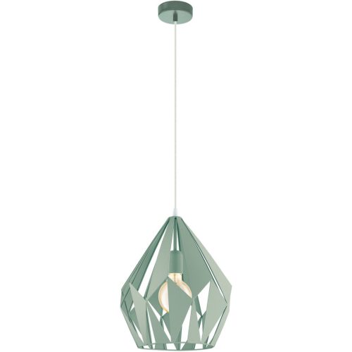 LIVIQUE, Pendellampe Carlton-P Grün Stahl 150 cm - Farbe: pastellgrün - Pendellampe