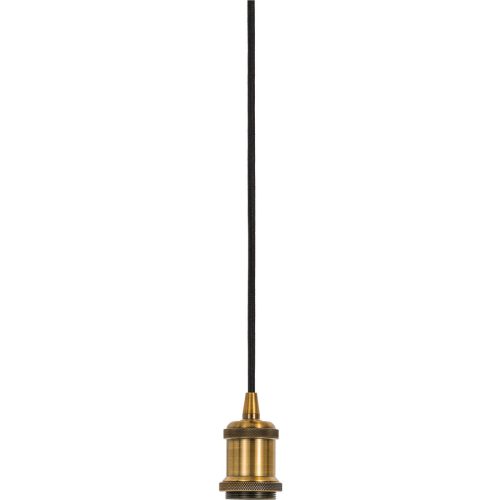 LIVIQUE, Pendellampe Industrial Gold/Schwarz Metall 10 cm 250 cm - Pendellampe