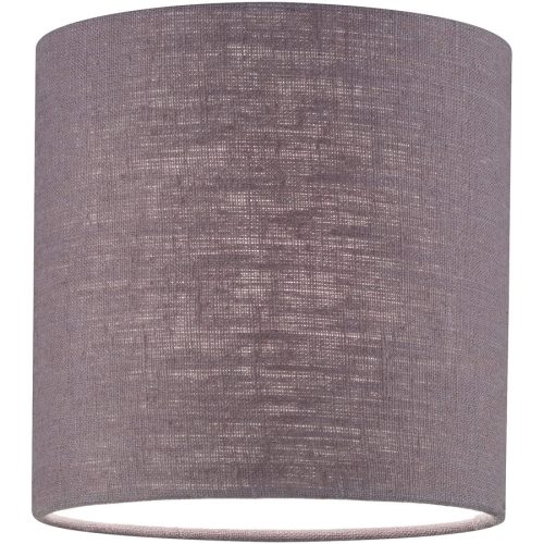 LIVIQUE, Lampenschirm Shine Grau Leinen 18 cm 18 cm - Lampenschirm