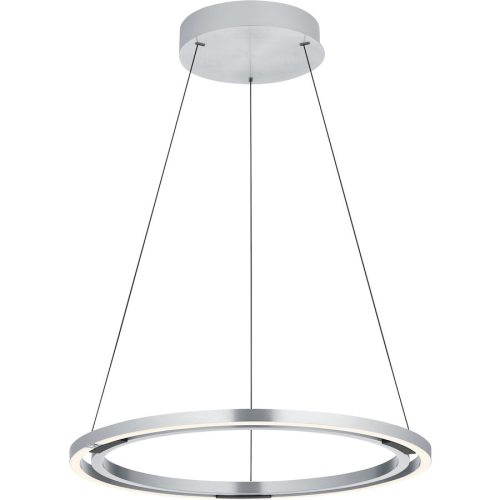 LIVIQUE, Pendellampe Makka Silber Aluminium 60 cm 150 cm - Farbe: Aluminium eloxiert - LED - Lichtfarbe: Extra warmweiss - Helles Neutralweiss - Pendellampe-