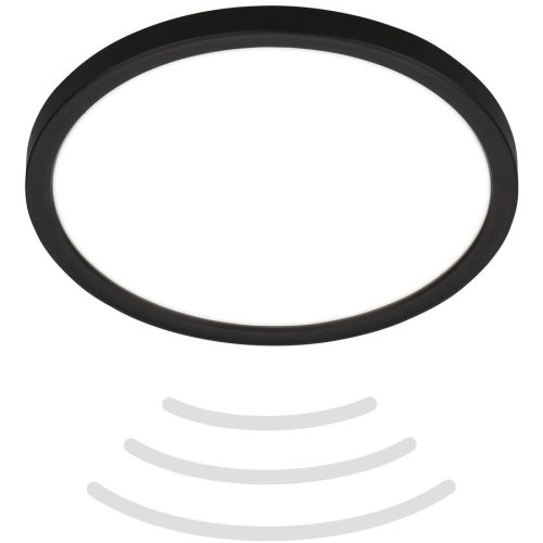 LIVIQUE, Deckenlampe Telefunken Schwarz Kunststoff 24 cm 3 cm - LED - Lichtfarbe: Helles Neutralweiss - Deckenlampe- LED Energiesparlampe