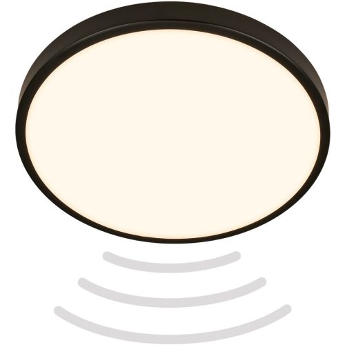 LIVIQUE, Deckenlampe Telefunken Schwarz Kunststoff 29 cm 6.5 cm - LED - Lichtfarbe: Warmweiss - Deckenlampe- LED Energiesparlampe