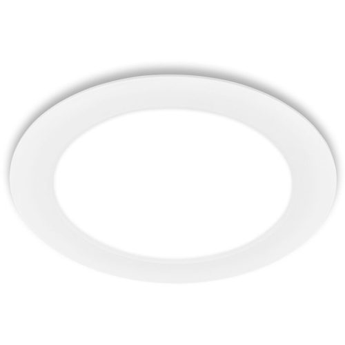 LIVIQUE, Einbaustrahler Norja Kunststoff weiss Ø22cm - LED - Lichtfarbe: Helles Neutralweiss - Einbaustrahler- LED Energiesparlampe