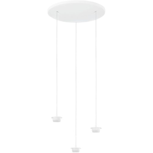 LIVIQUE, Pendellampe Cara Weiss Metall 35 cm 200 cm - LED - Lichtfarbe: Extra warmweiss - Helles Neutralweiss - Pendellampe- LED Energiesparlampe