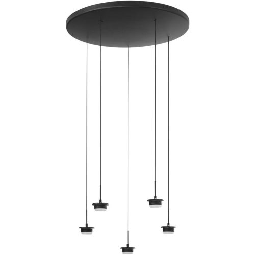LIVIQUE, Pendellampe Cara Schwarz Metall 50 cm 200 cm - LED - Lichtfarbe: Extra warmweiss - Helles Neutralweiss - Pendellampe